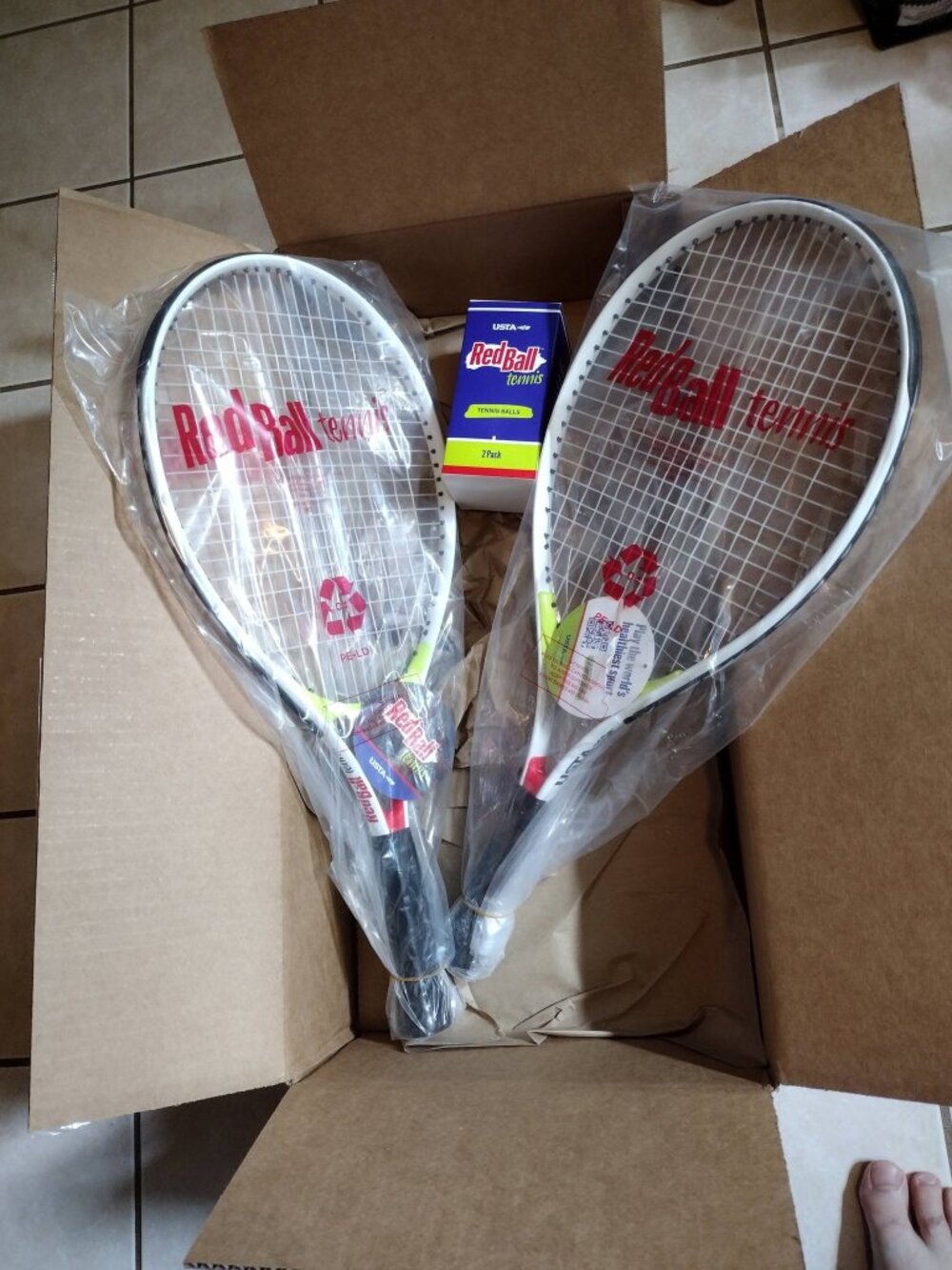 Red Ball starting tennis set